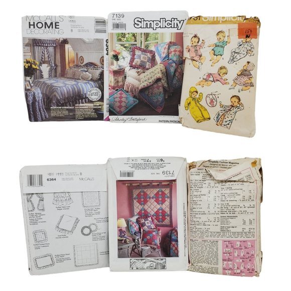 Vtg Sewing Patterns 60's 70's 80s Children Costumes Women Home Decor Dolls Cut - Picture 6 of 13